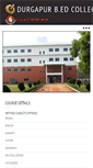 Mobile Screenshot of durgapurbedcollege.net